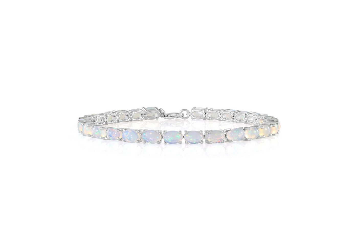 Cavill Silberarmband Opal Armband 8,05 ct, 28 ovale Cabochon, 925er Silber plattiert (1-tlg) von Cavill