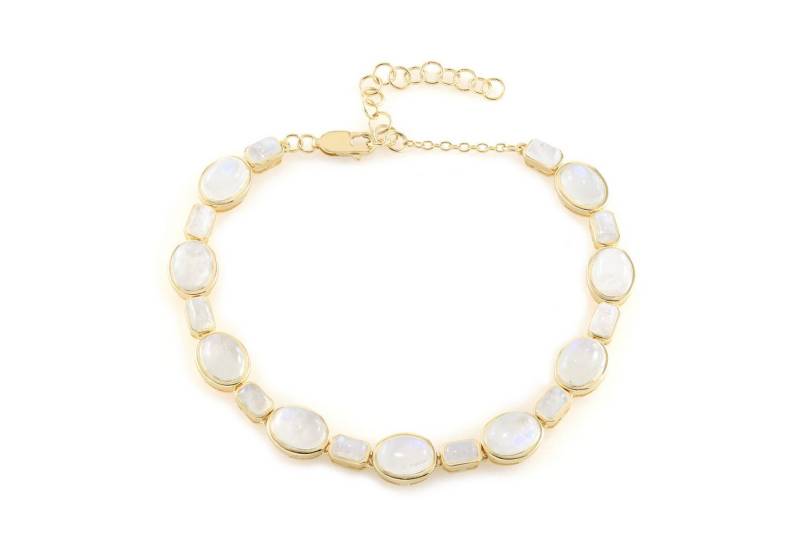 Cavill Silberarmband Cavill Silberarmband mit 14,94 ct blauen Mondsteinen, vergoldet (1-tlg) von Cavill