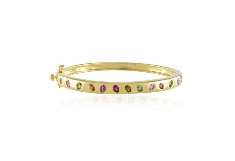 Cavill Silberarmband Turmalin Armreif, 2,008 ct, vergoldet 925 Silber, Oval & Tropfen (1-tlg) von Cavill