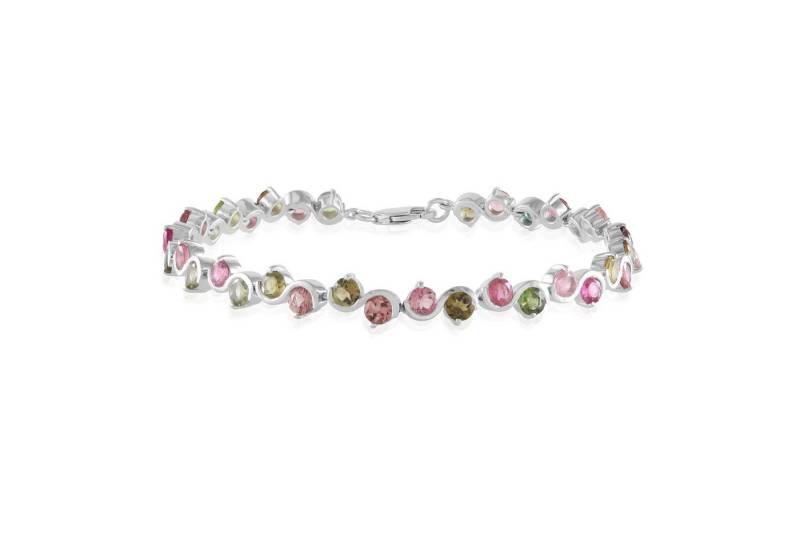 Cavill Silberarmband Cavill 925 Sterlingsilber Armband platinbeschichtet, 6,20 ct Turmalin (1-tlg) von Cavill