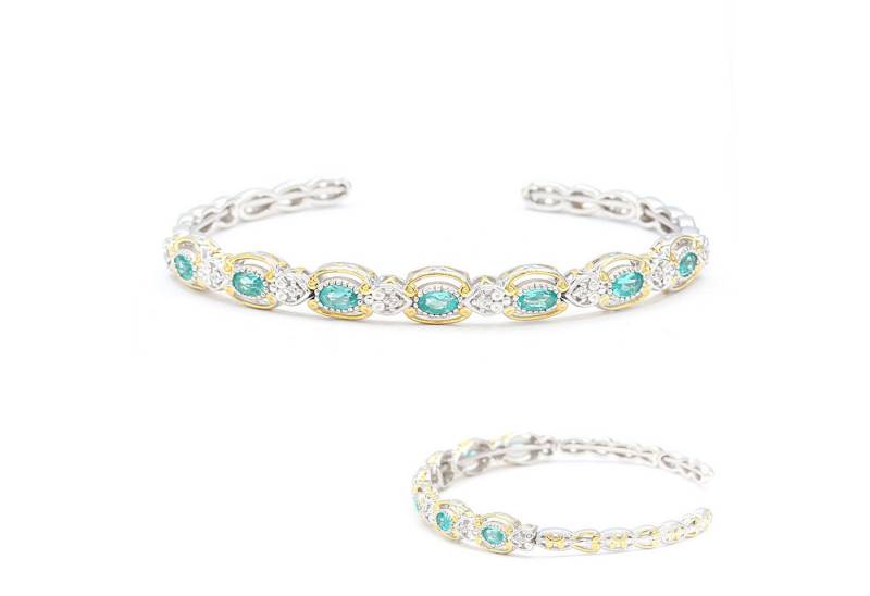Cavill Silberarmband Cavill Armreif Damen, 1,78 ct Grüner Fluorapatit, 925 Silber (1-tlg) von Cavill