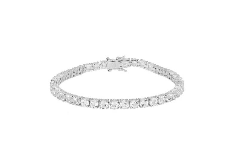 Cavill Silberarmband Cavill Damen Silberarmband 9,94 ct weiße Topase, elegant geschwungen (1-tlg) von Cavill