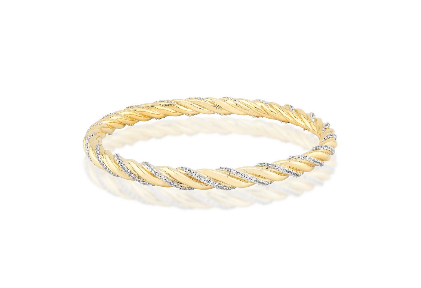 Cavill Silberarmband Cavill Zirkon Armreif 4,75 ct, 925 Sterlingsilber, vergoldet, Damen (1-tlg) von Cavill