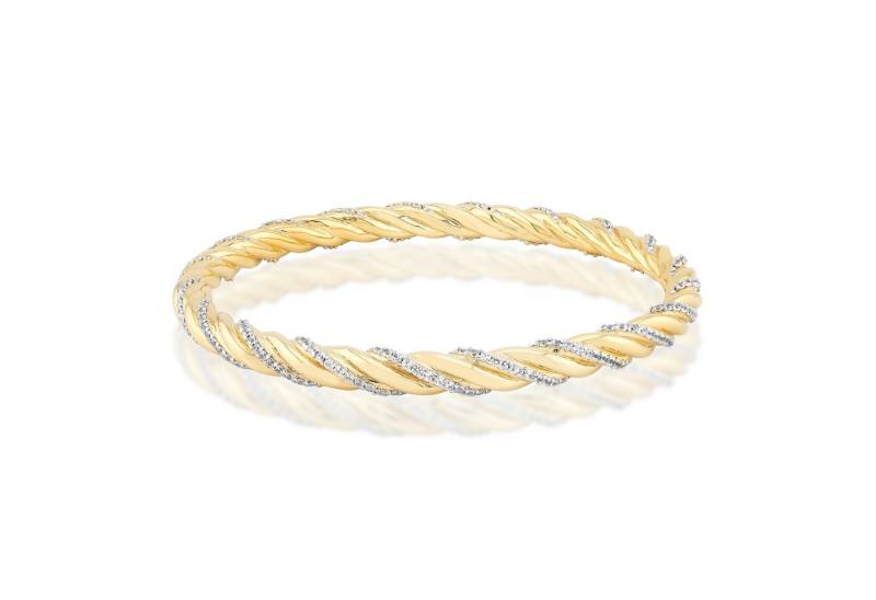 Cavill Silberarmband Cavill Zirkon Armreif 4,75 ct, 925 Sterlingsilber, vergoldet, Damen (1-tlg) von Cavill