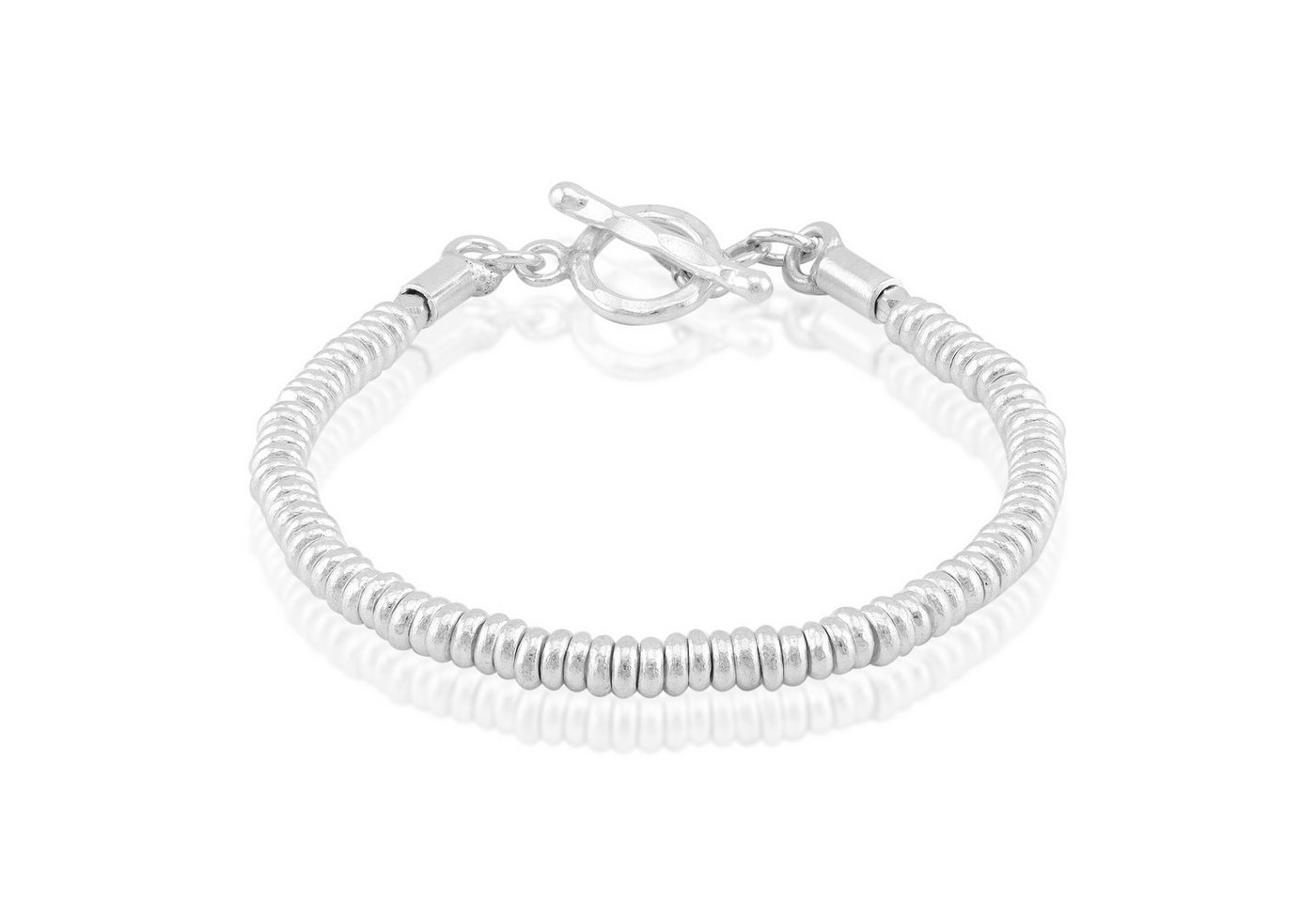 Cavill Silberarmband 925 Sterling Silber Armband Damen, gewelltes Design, 18,5 cm (1-tlg) von Cavill