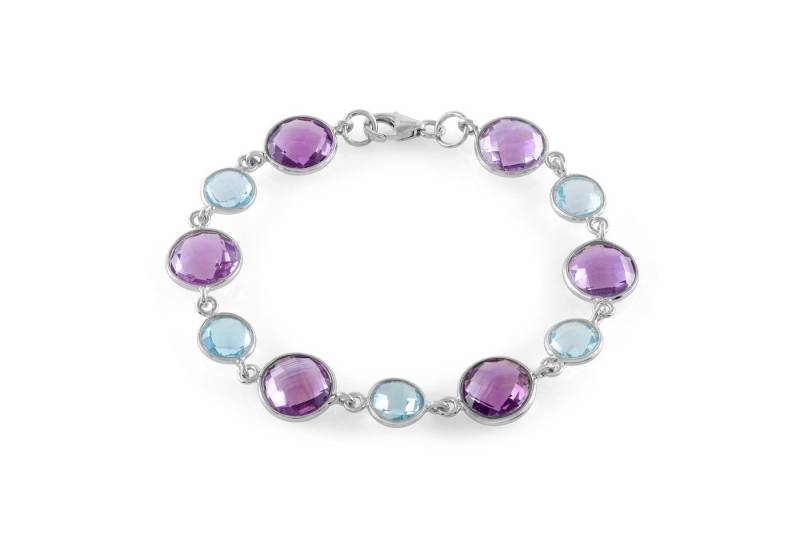 Cavill Silberarmband Cavill Silberarmband 33,25 ct Lavendel-Amethyst & Topas, 19 cm (1-tlg) von Cavill