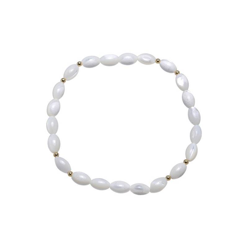Cavill Silberarmband Schickes chinesisches Perlmutt-Armband aus vergoldetem Silber (1-tlg) von Cavill