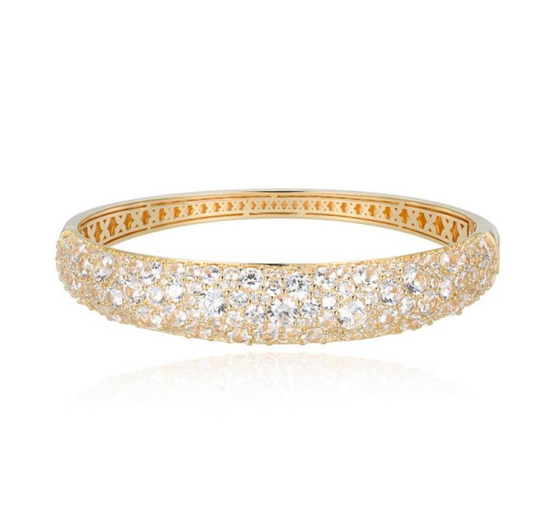 Cavill Silberarmband Zirkon Silberarmreif 19,44 ct, goldvergoldet, rund geschliffen (1-tlg) von Cavill