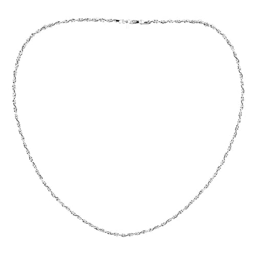 Cavill Silberhalskette 925 Sterling Silber Damen, Monosono Collection, filigrane elegante Halskette 45 cm, glänzendes rundes Design, zeitloses Schmuckstück silberfarben von Cavill