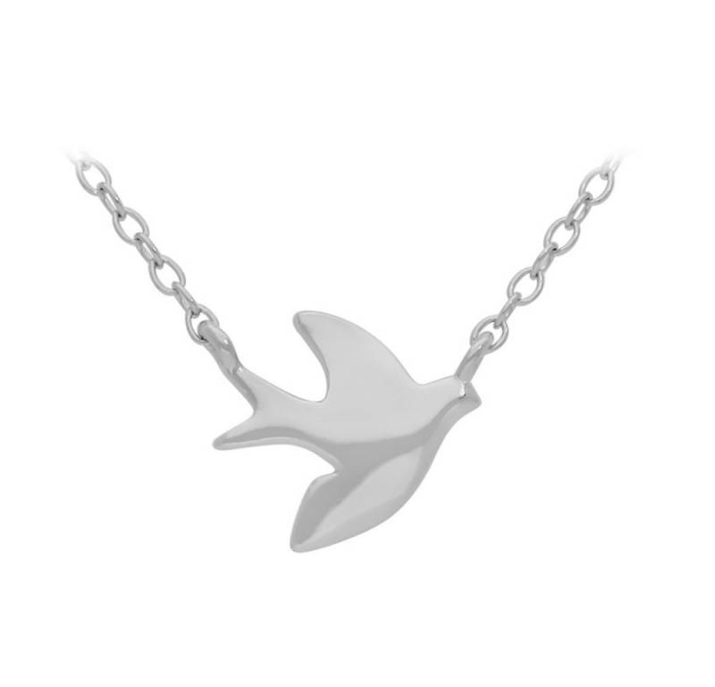 Cavill Silberkette 925er Sterling Silber Damen Halskette mit Taubenanhänger, 42 cm (1-tlg) von Cavill