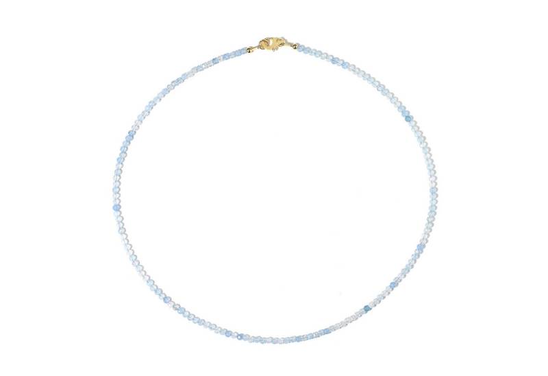 Cavill Silberkette Aquamarin Kette 23,05 ct 925 Sterlingsilber vergoldet 45cm Damen (1-tlg) von Cavill