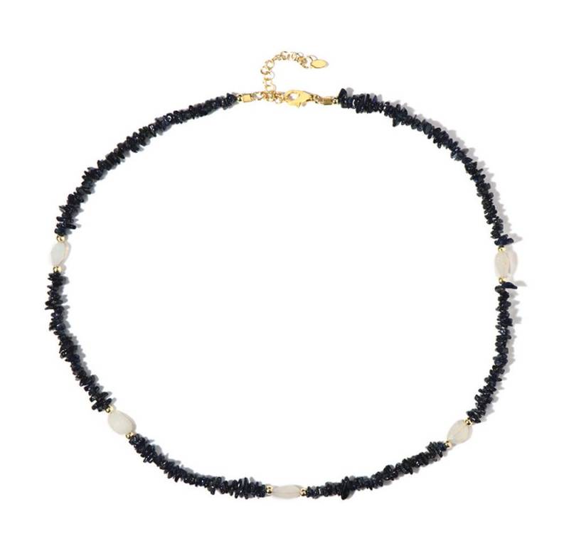 Cavill Silberkette Cavill Silberhalskette 56,73 ct blaue Saphire & Opale, vergoldet (1-tlg) von Cavill