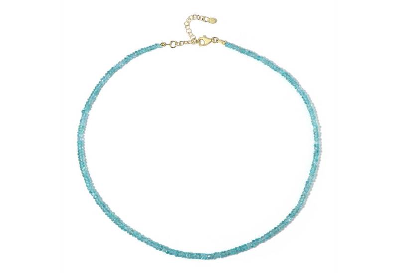 Cavill Silberkette Cavill blaue Apatit Halskette, 48,26 ct, vergoldet, 925 Silber (1-tlg) von Cavill