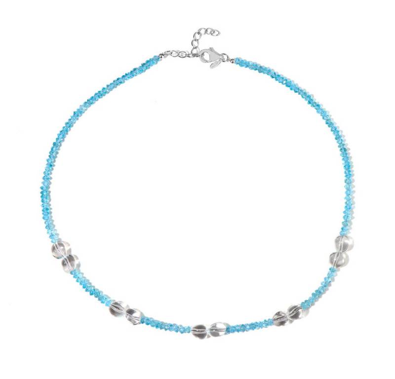 Cavill Silberkette Silberkette Damen 925 Sterlingsilber mit blauem Apatit 25,65 ct (1-tlg) von Cavill