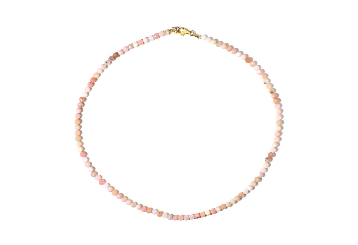 Cavill Silberkette Cavill Damen Halskette 38,58 ct rosa Opal vergoldet 925 Silber (1-tlg) von Cavill