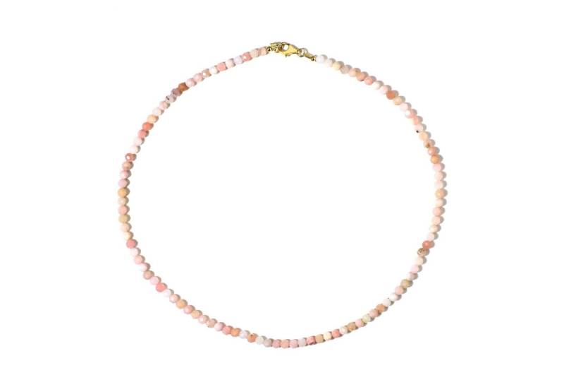 Cavill Silberkette Cavill Damen Halskette 38,58 ct rosa Opal vergoldet 925 Silber (1-tlg) von Cavill