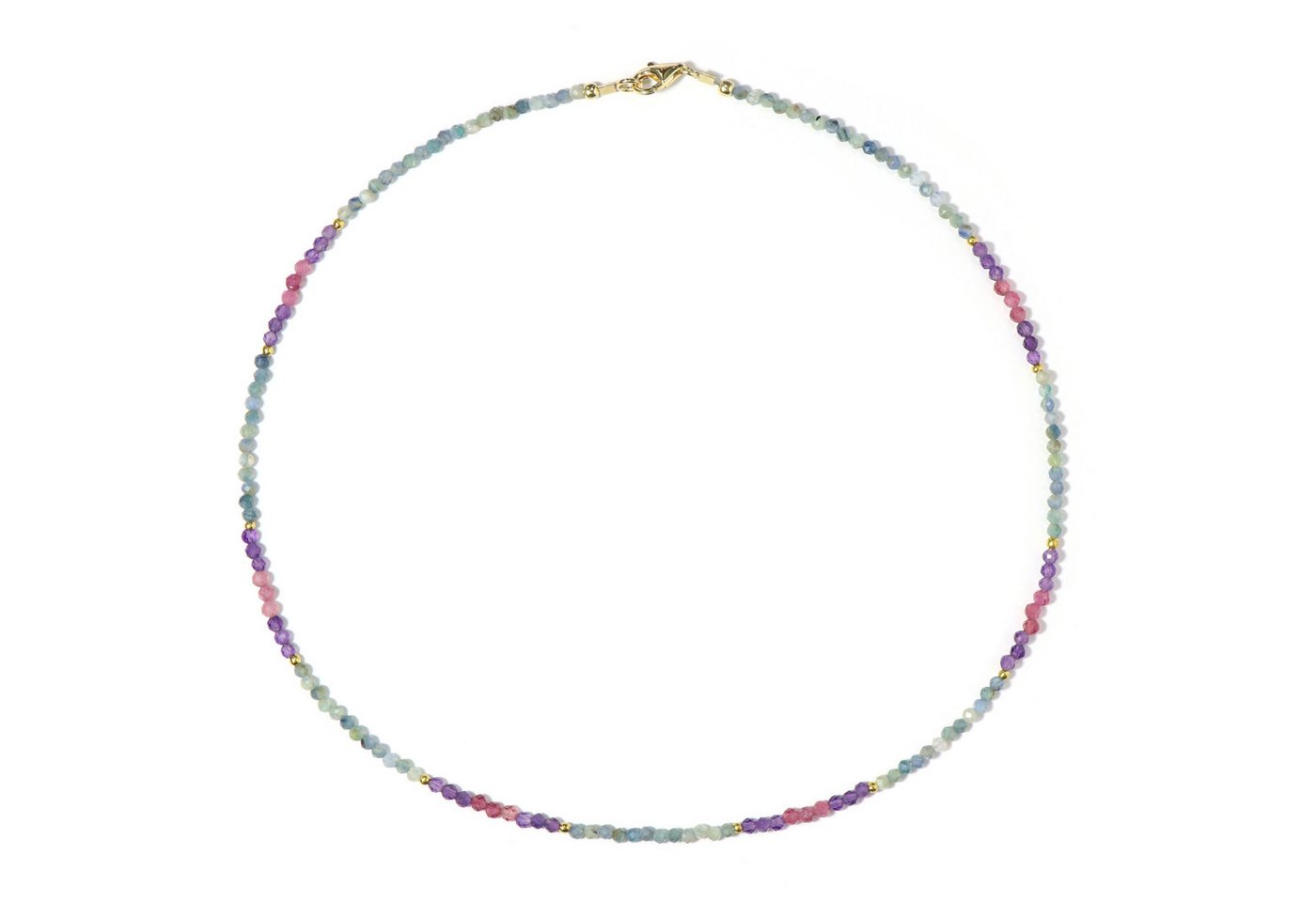 Cavill Silberkette Cavill Damen Halskette Silber 925 vergoldet mit Mint-Kyanit, 22,1 ct (1-tlg) von Cavill