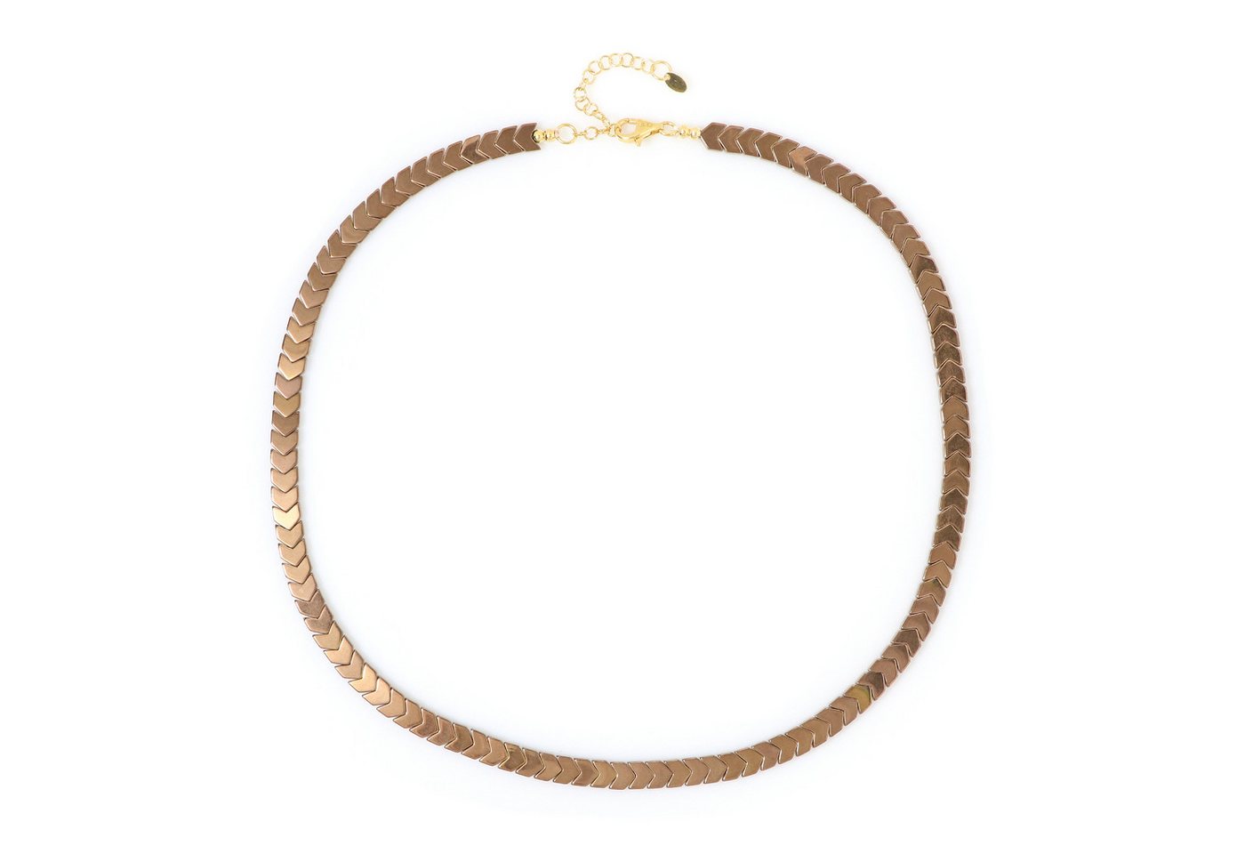 Cavill Silberkette Cavill Hämatit-Kette 114,94 ct, vergoldet 925er Silber, schuppen (1-tlg) von Cavill