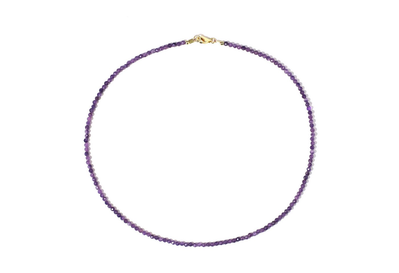 Cavill Silberkette Cavill Lepidolith Halskette 25,3 ct vergoldet 45 cm Silber Damen (1-tlg) von Cavill