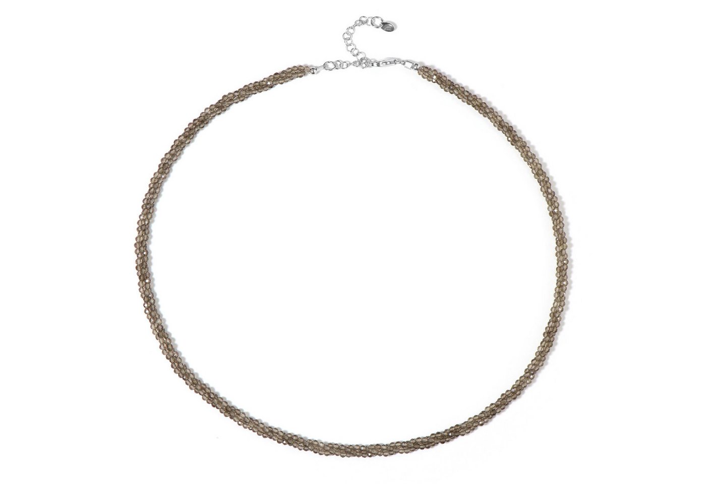 Cavill Silberkette Cavill Rauchquarz Halskette Damen 925 Sterling Silber 44,53 ct Perlen (1-tlg) von Cavill