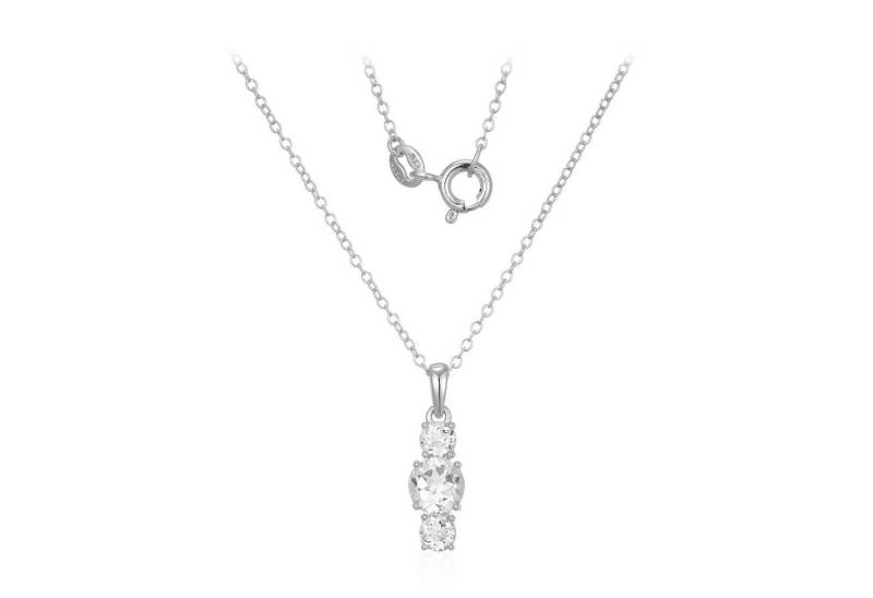 Cavill Silberkette Cavill Silberkette 1,16 ct weißer Topas 45 cm Damen Echtschmuck (1-tlg) von Cavill