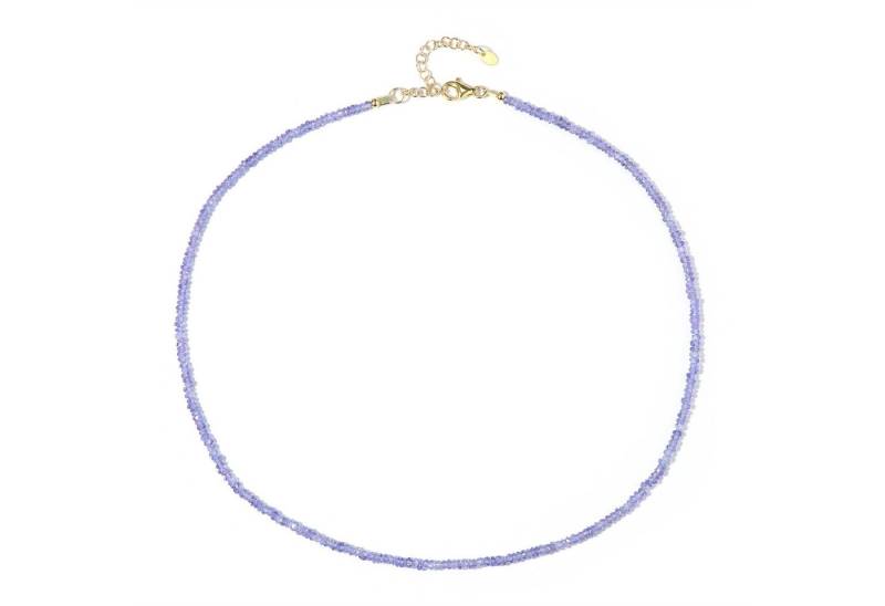 Cavill Silberkette Cavill Silberkette Damen vergoldet 31,46 ct Tansanit lila Perlen (1-tlg) von Cavill
