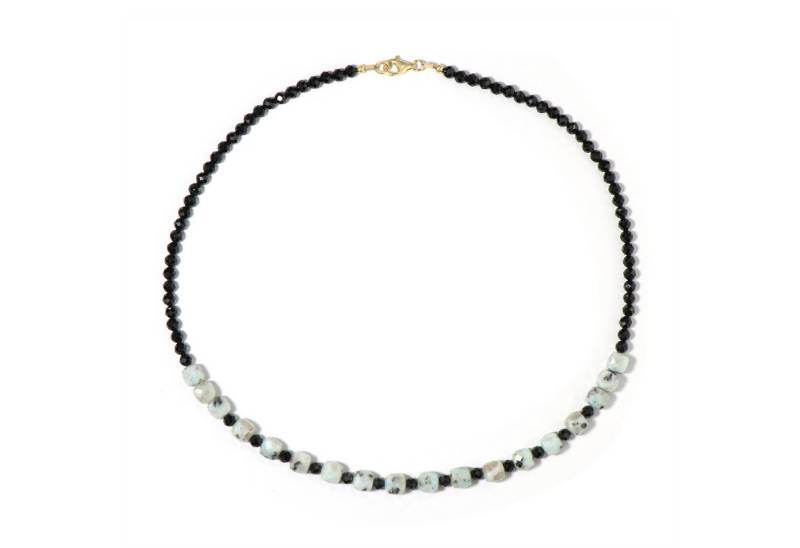 Cavill Silberkette Cavill Silberkette vergoldet, 95,05 ct Kiwi-Jaspis & schwarzer Spinell (1-tlg) von Cavill