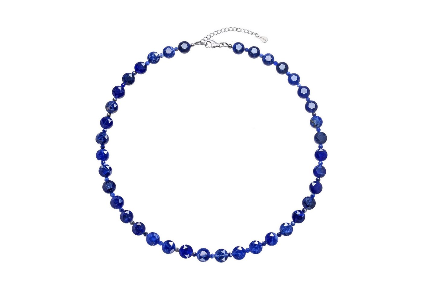 Cavill Silberkette Cavill Sodalith Halskette 9,85 ct blau, 925er Silber, verstellbar (1-tlg) von Cavill