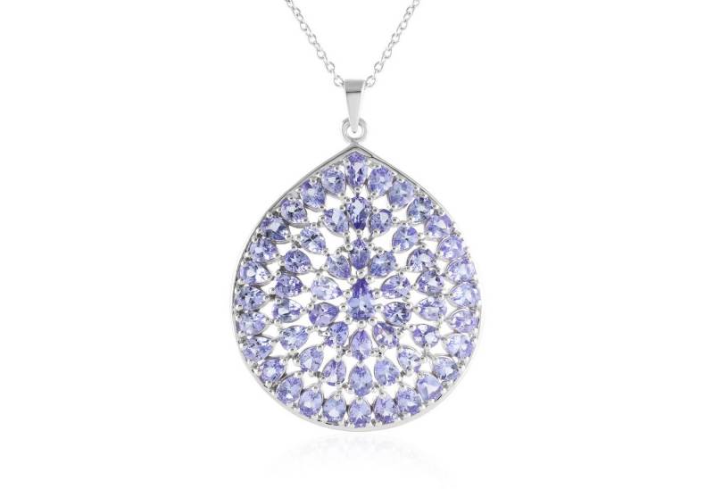 Cavill Silberkette Cavill Tansanit Tropfen 7,14 ct Silberkette 925 Echtschmuck Blau (1-tlg) von Cavill