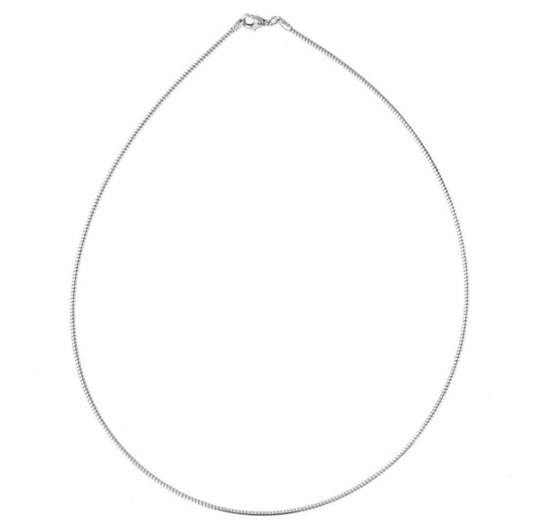 Cavill Silberkette Cavill elegante 925 Silber Omega-Halskette Damen 50 cm Rund (1-tlg) von Cavill