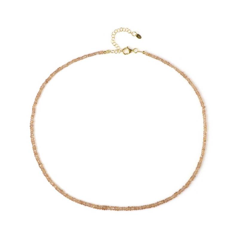 Cavill Silberkette Cavill Champagner Zirkon 0,925 ct Halskette vergoldet, Damen Schmuck (1-tlg) von Cavill