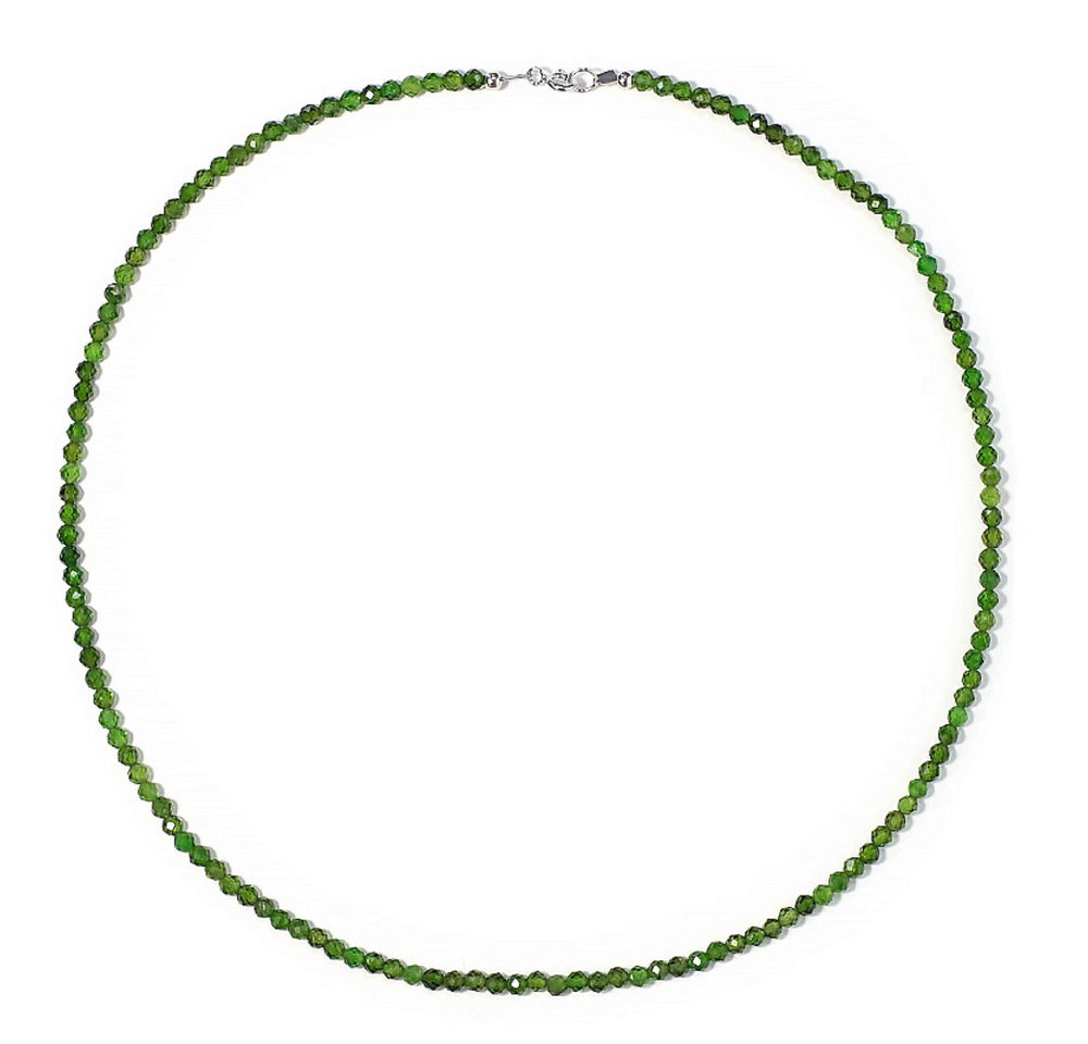 Cavill Silberkette Diopsid Halskette 36,28 ct in 925 Sterling Silber Grün 45 cm (1-tlg) von Cavill