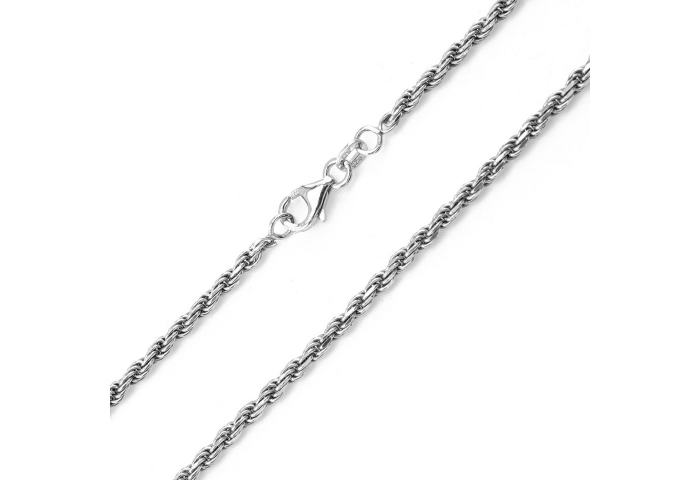 Cavill Silberkette Elegante Silberkette Damen 925 Sterling Silber Seilcollier 45 cm (1-tlg) von Cavill