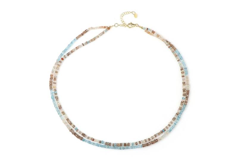 Cavill Silberkette Vergoldete Silberkette 138,7 ct Zirkon, elegant, mehrreihig (1-tlg) von Cavill