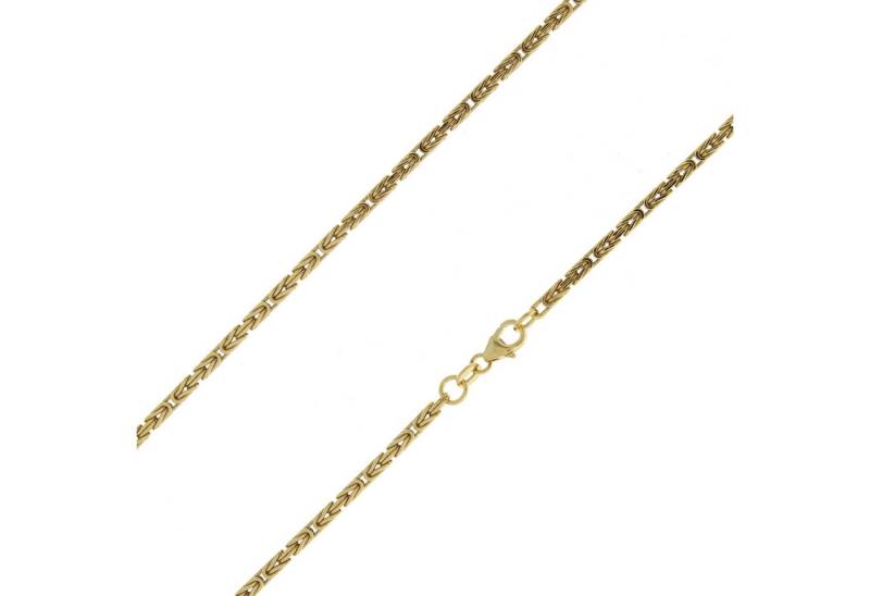 Cavill Silberkette 925 Sterling Silber vergoldete Königskette, 45 cm, goldfarben (1-tlg) von Cavill