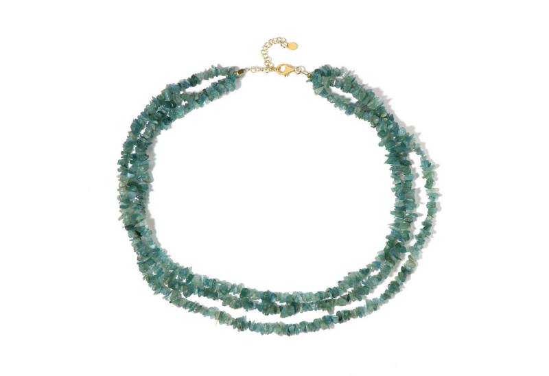 Cavill Silberkette Grandidierit 2,15 ct Silberkette 925 vergoldet mehrsträngig grün (1-tlg) von Cavill