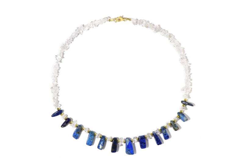 Cavill Silberkette Cavill Damen Halskette 139,60 ct Quarz & Lapislazuli, 925 Silber (1-tlg) von Cavill