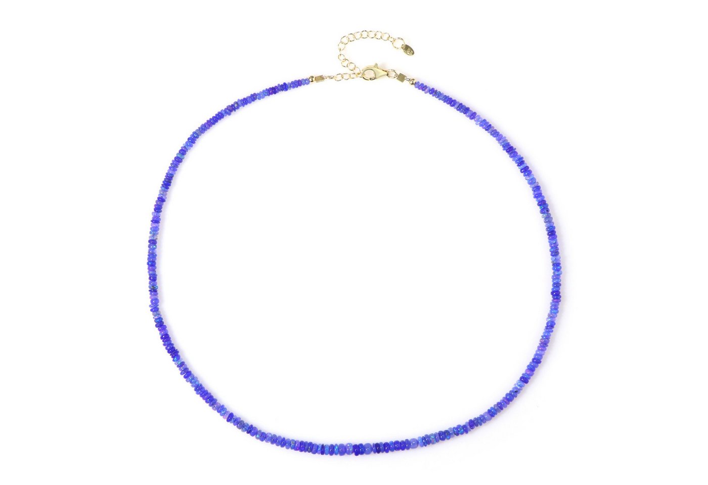 Cavill Silberkette Lavendel Opal 26,2 ct, 925 Silber vergoldet, Damen Echtschmuck, 45 cm (1-tlg) von Cavill