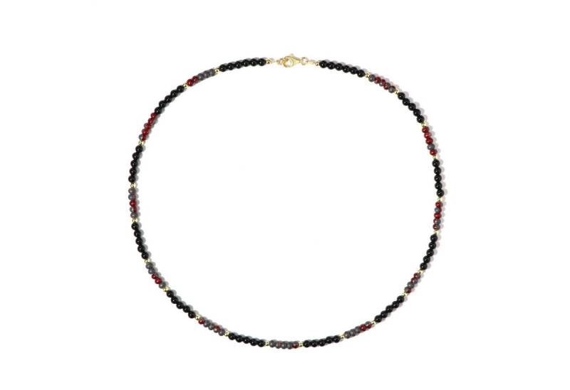 Cavill Silberkette Onyx & Hämatit Goldplattierte Silberkette (1-tlg) von Cavill