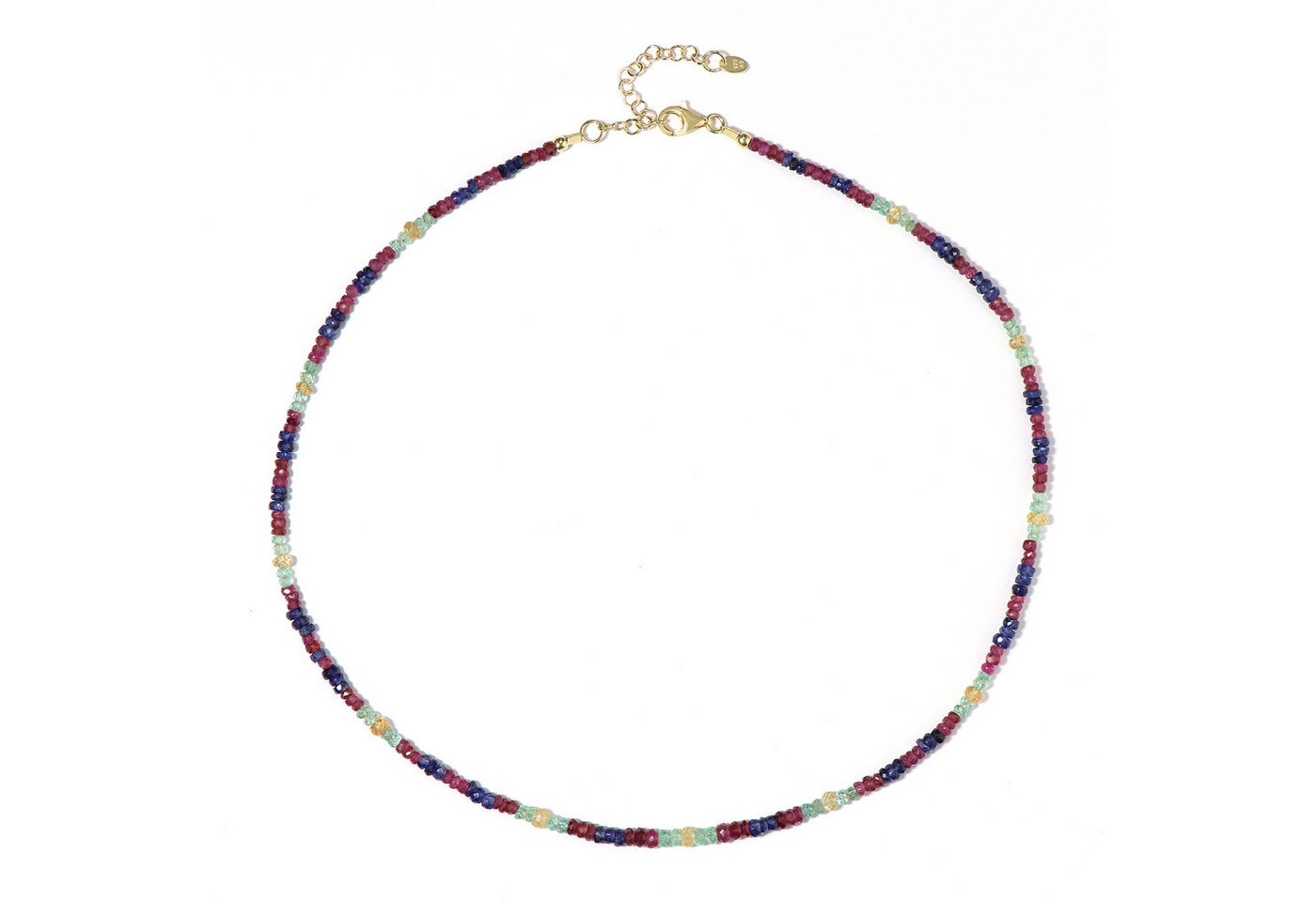 Cavill Silberkette Cavill Edelstein Halskette 925 Silber, Rubin 47,10 ct, verstellbar (1-tlg) von Cavill