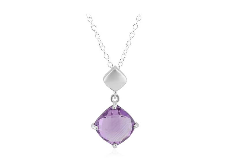 Cavill Silberkette Cavill Amethyst 1,7 ct Silber 925 Anhänger Kissen-Schliff Lila (1-tlg) von Cavill