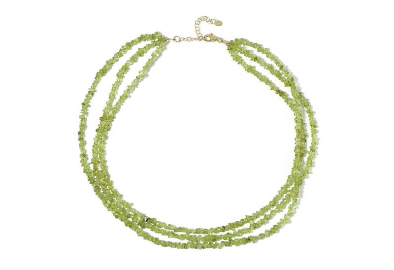 Cavill Silberkette Cavill mehrsträngige Peridot Halskette 1,53 ct vergoldet Silber (1-tlg) von Cavill