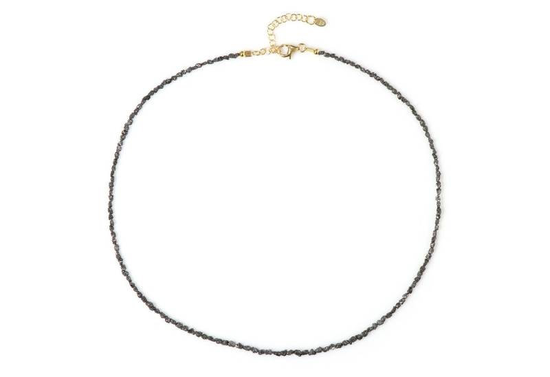 Cavill Silberkette Cavill Damenkette 13,7 ct schwarze Diamanten, 925 Silber vergoldet (1-tlg) von Cavill