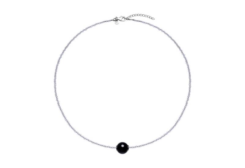 Cavill Silberkette Cavill Silberkette Damen, 9,3 ct schwarzer Onyx & 20 ct Quarzperlen (1-tlg) von Cavill