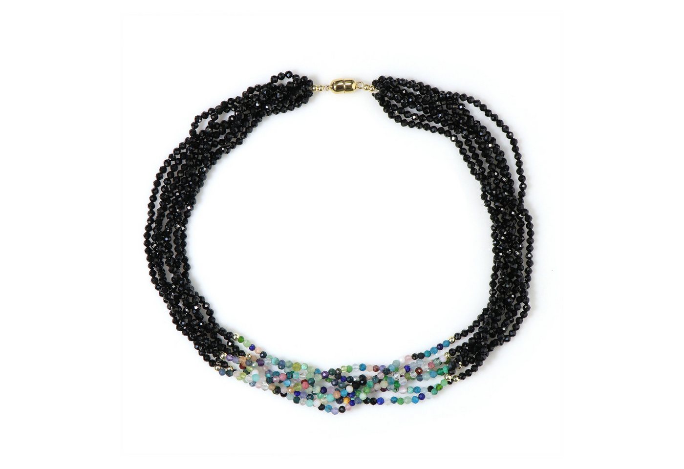 Cavill Silberkette Cavill vergoldete 43 cm Silberkette mit Spinellen & Apatiten Damen (1-tlg) von Cavill