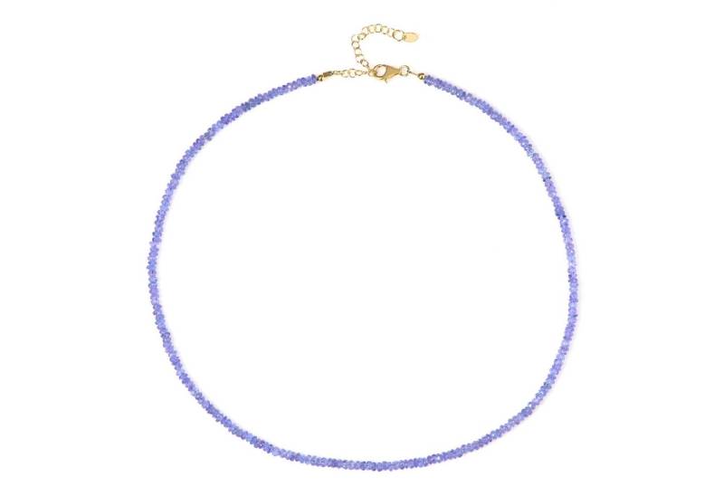 Cavill Silberkette Tansanit Silberkette 44,74 ct, vergoldet, lila Perlen, Damen (1-tlg) von Cavill