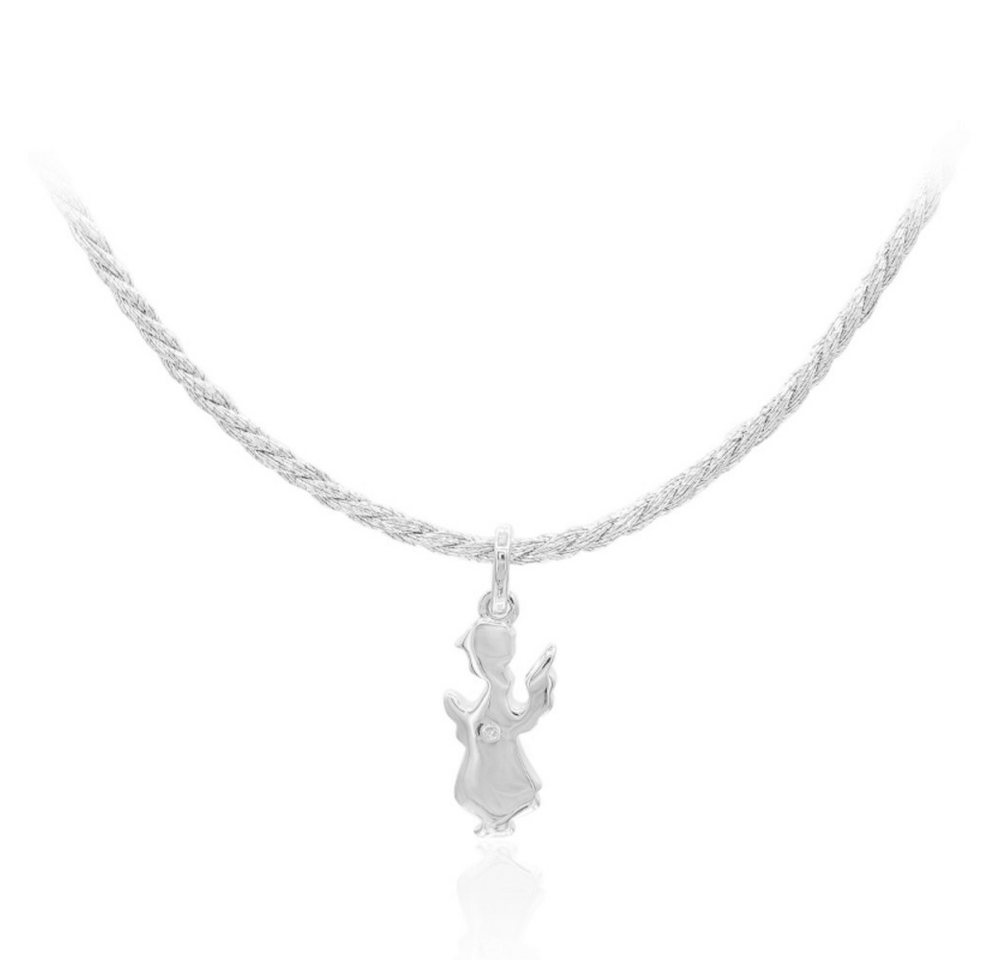 Cavill Silberkette Silberkette 925 mit Hummelfigur und Topas 0,01 ct, geflochten (1-tlg) von Cavill