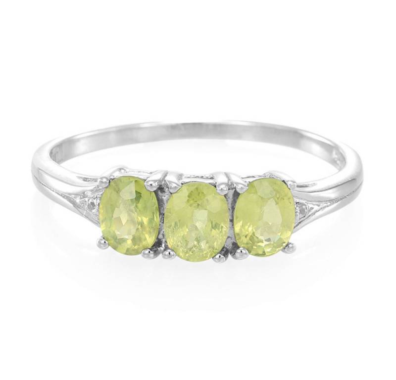 Cavill Silberring Cavill Ring Sterlingsilber platinert mit 1,08 ct Mosambik-Saphir Oval (1-tlg) von Cavill