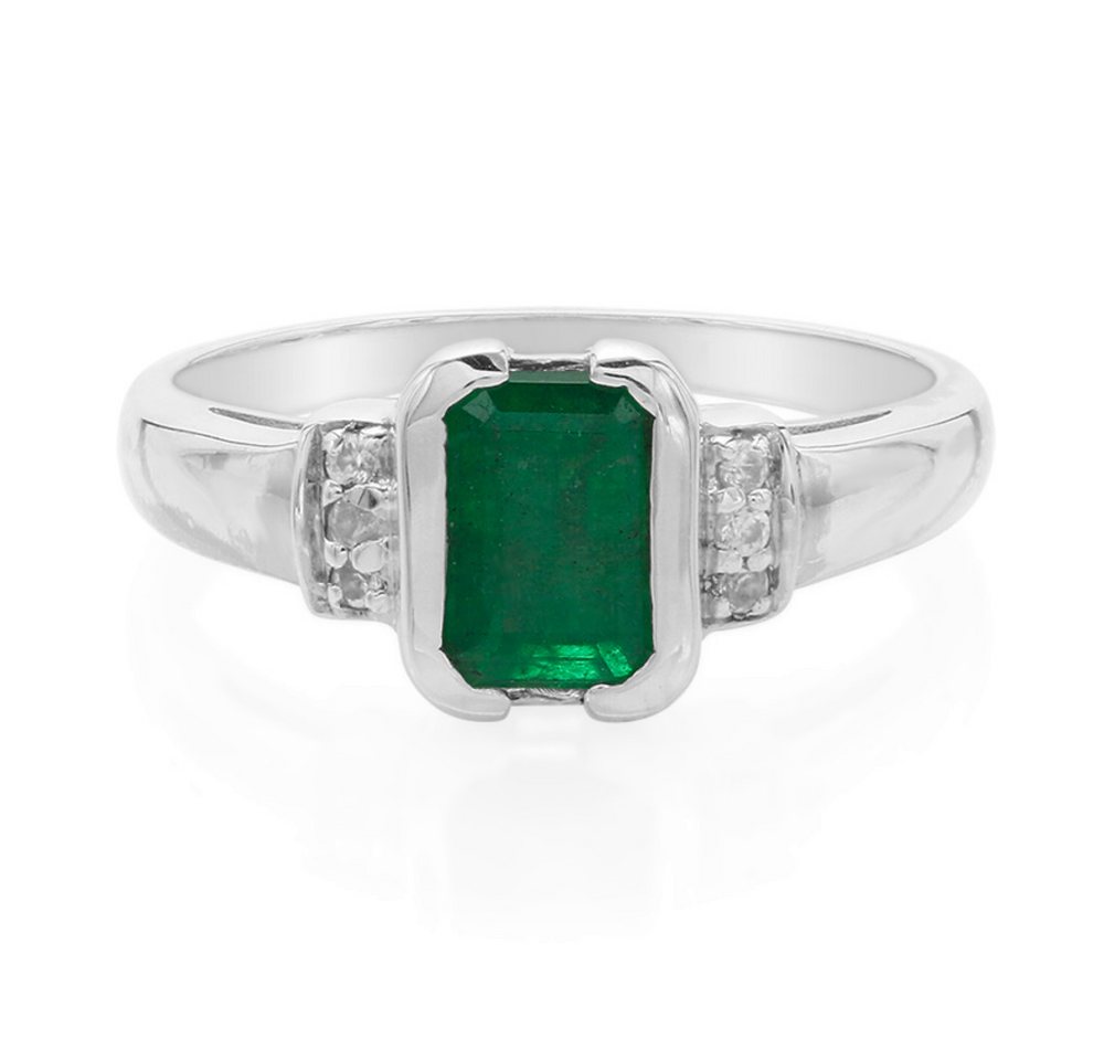 Cavill Silberring Bahia Smaragd plattiert Silber Ring (1-tlg) von Cavill