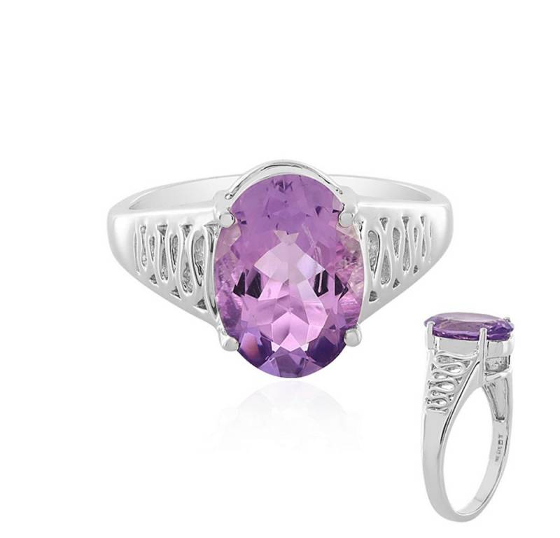 Cavill Solitärring Cavill Ring Sterlingsilber platin., 5,18 ct Azurquarz oval violett (1-tlg) von Cavill